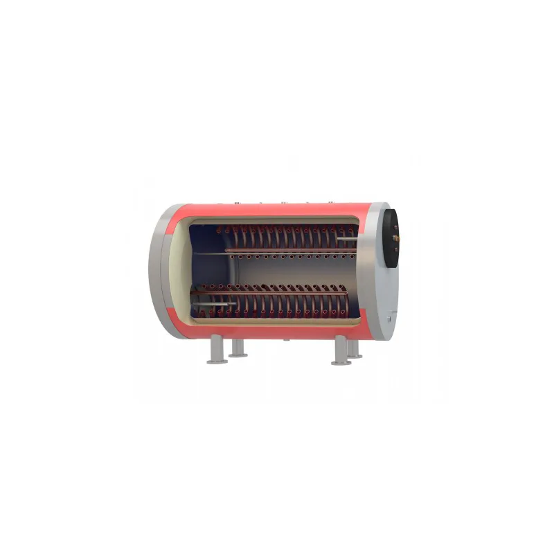 Boiler λεβητοστασίου MasterSol BLHi2 2000 λίτρα τριπλής ενέργειας - οριζόντιο (με 2 αποσπώμενους εναλλάκτες) - ως 12 άτοκες δόσεις