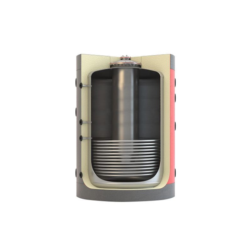 Buffer - Δοχεία αδρανείας MasterSol BUFi1-1 750 λίτρα με 1 inox και 1 απλό εναλλάκτη