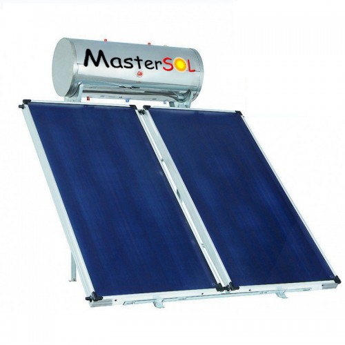 Ηλιακός Θερμοσίφωνας 160lt Mastersol Glassinox Επιλεκτικός 4,0τμ 1